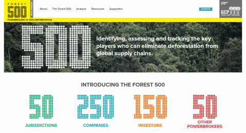 Forest 500 homepage